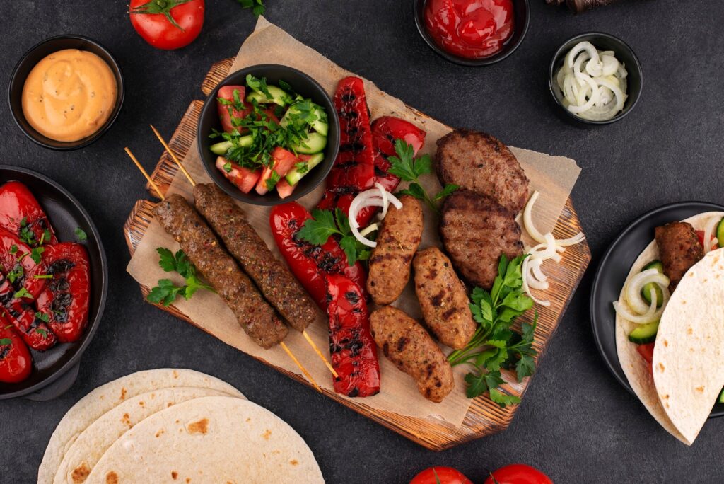 kebab-platter